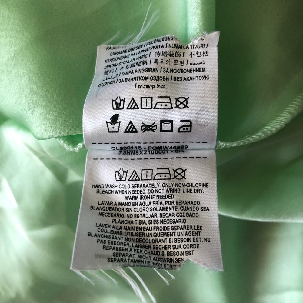 Marciano Mint Color Off the Shoulder Ruffle Dress - Picture 9 of 9
